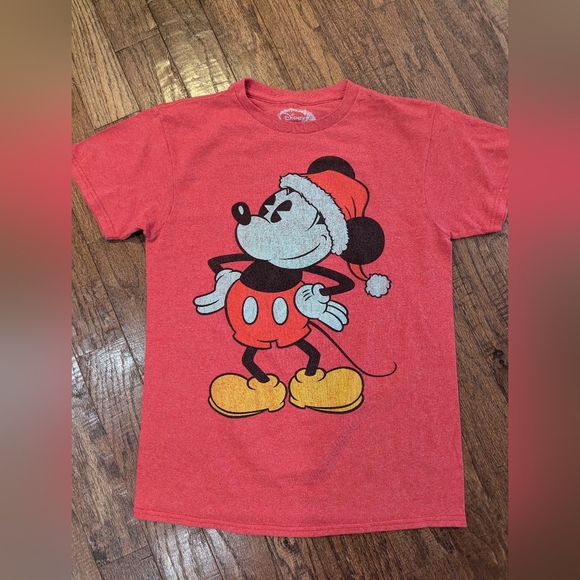 Disney Mickey Mouse Christmas Woman's Shirt Size S - Picture 7 of 10
